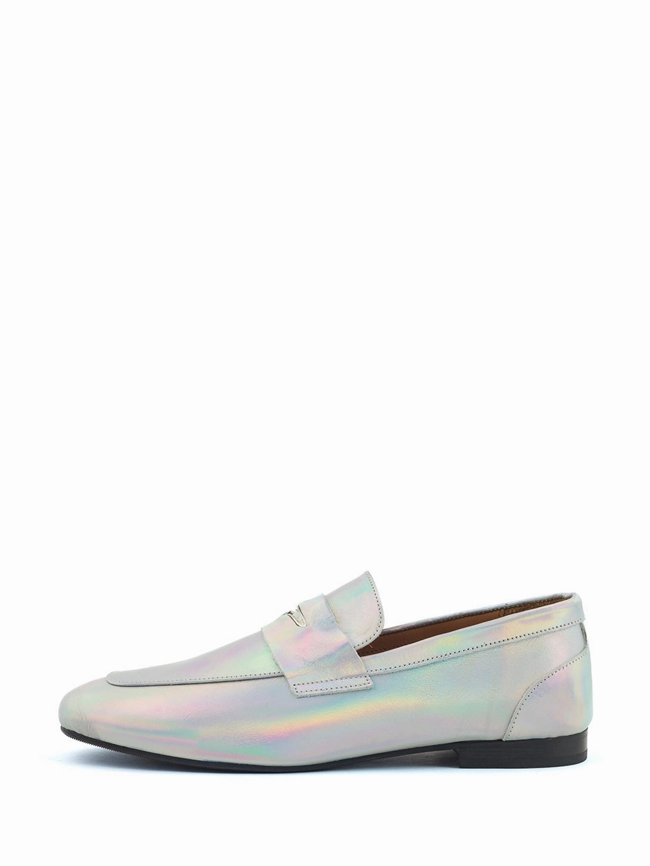 Gwen | Loafer Zilver Chunky Loafers Vegan
