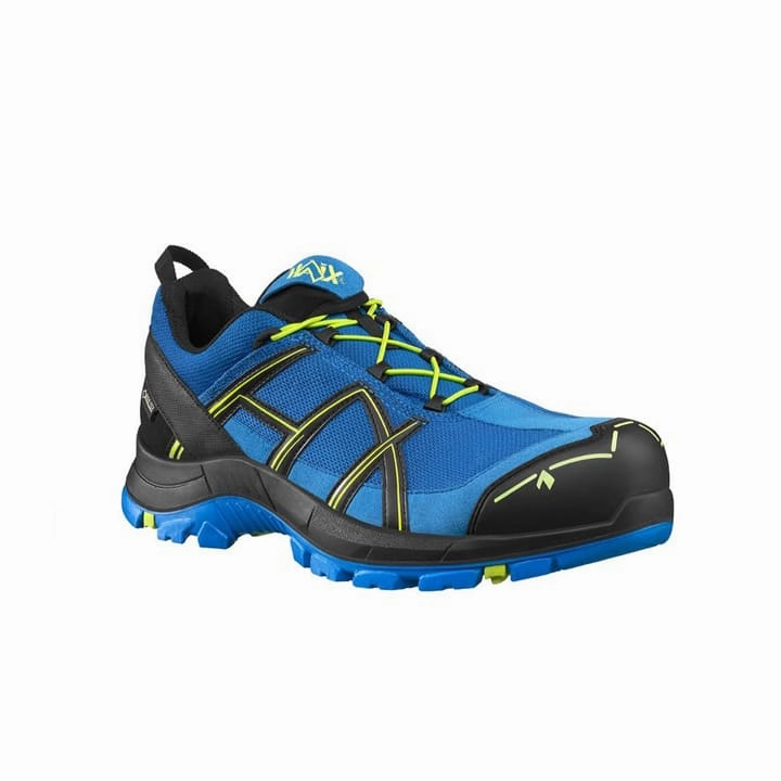 Sicherheitsschuhe Din En 50321 HAIX Sicherheitsschuhe Halbschuhe S3 Black Eagle Safety 40 low blau/citrus