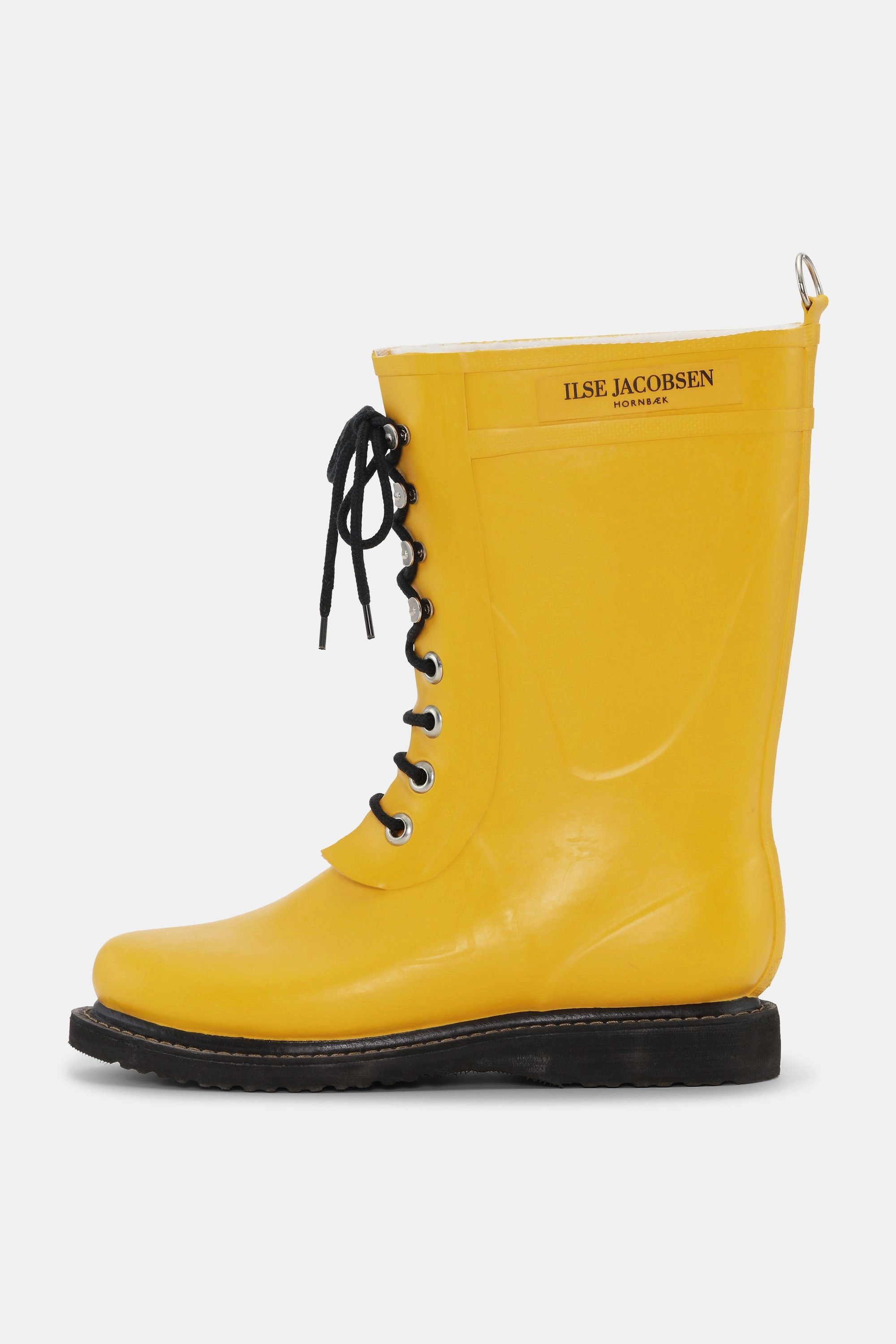 Kaiman Leder Stiefel Halbhohe Gummistiefel - Cyber Yellow