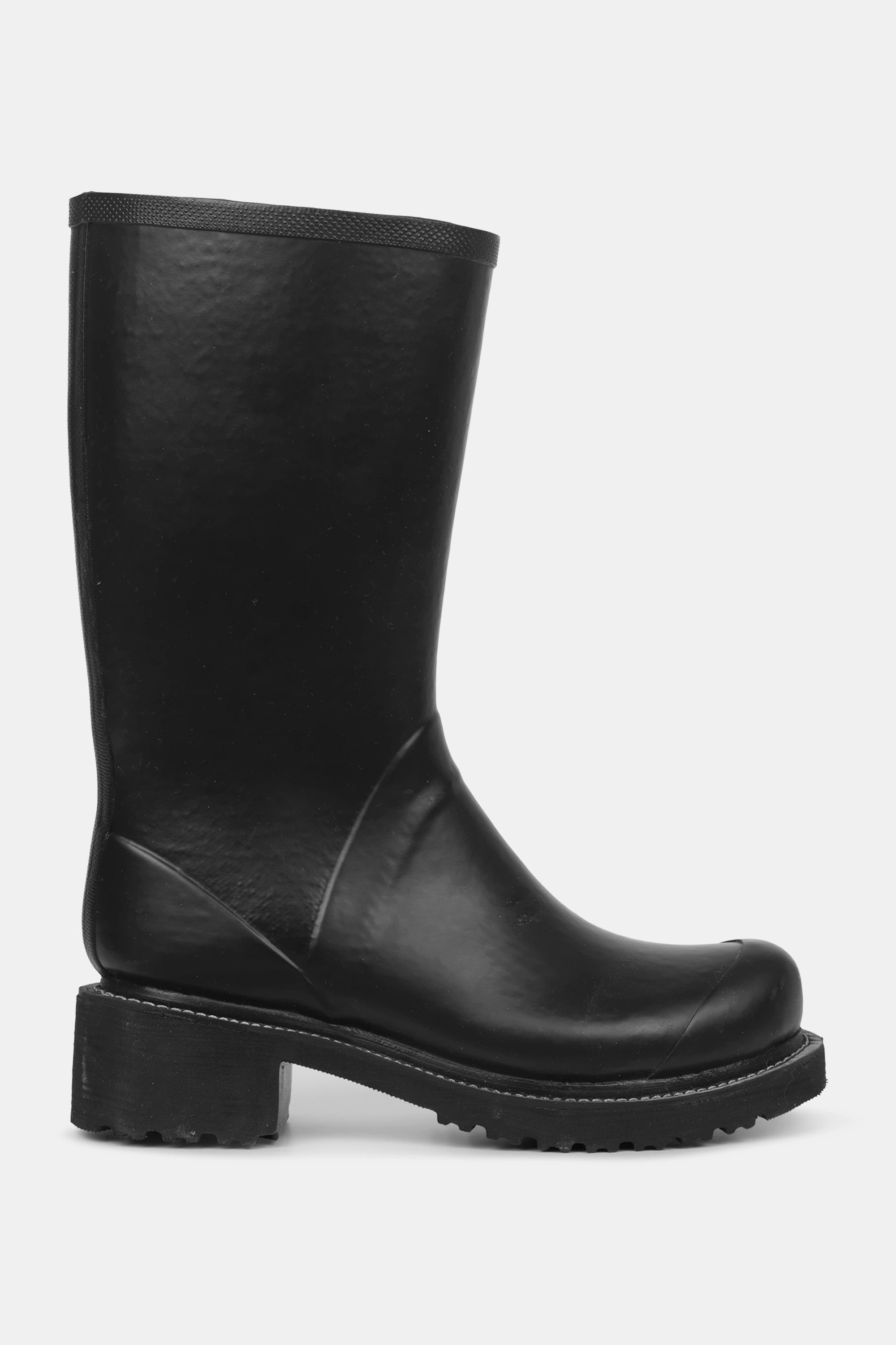 Halbhohe Gummistiefel Mit Reiverschluss - Black Stiefel Zu Groß