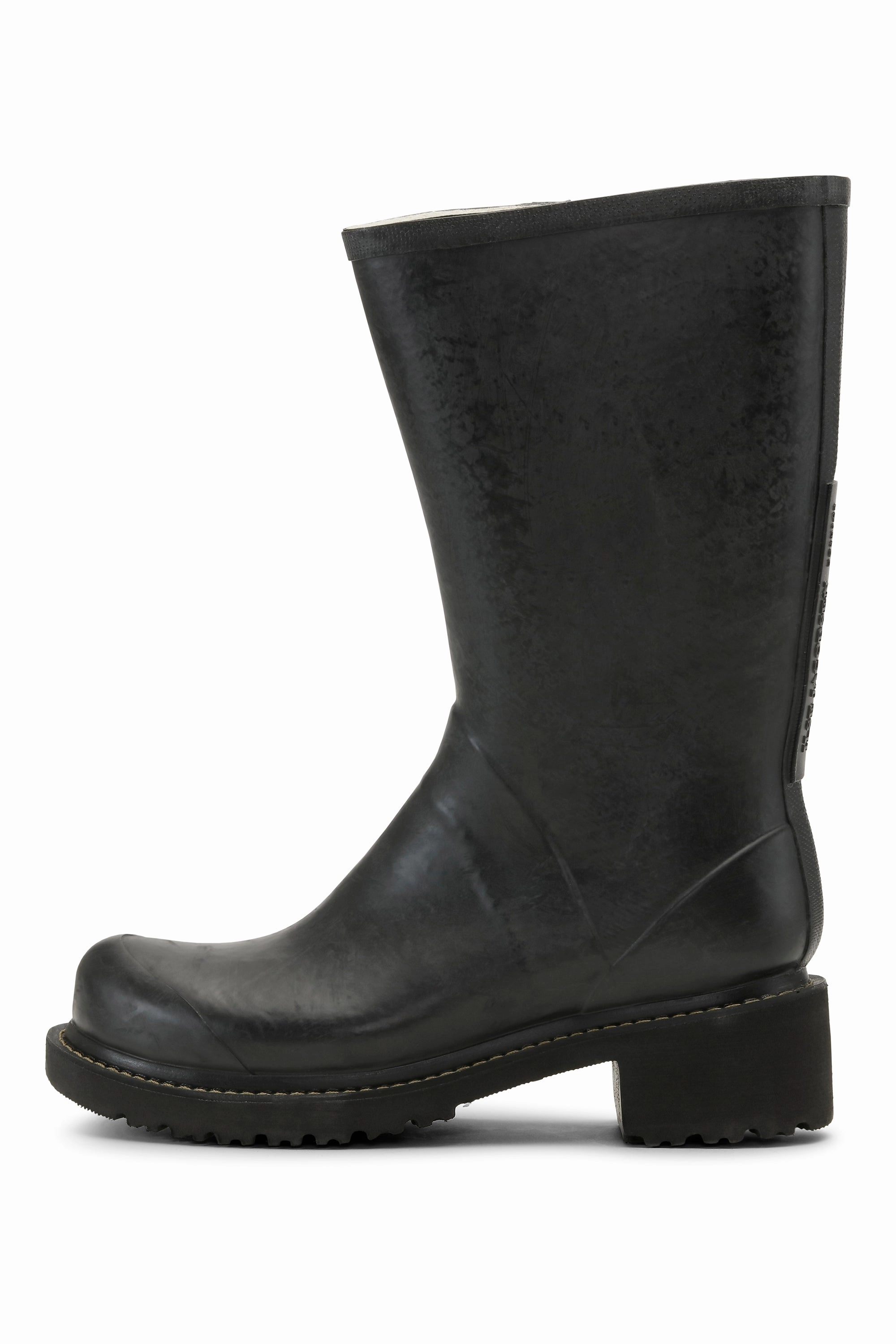 Halbhohe Gummistiefel Mit Reiverschluss - Black Stiefel Der Schwarzen Flamme