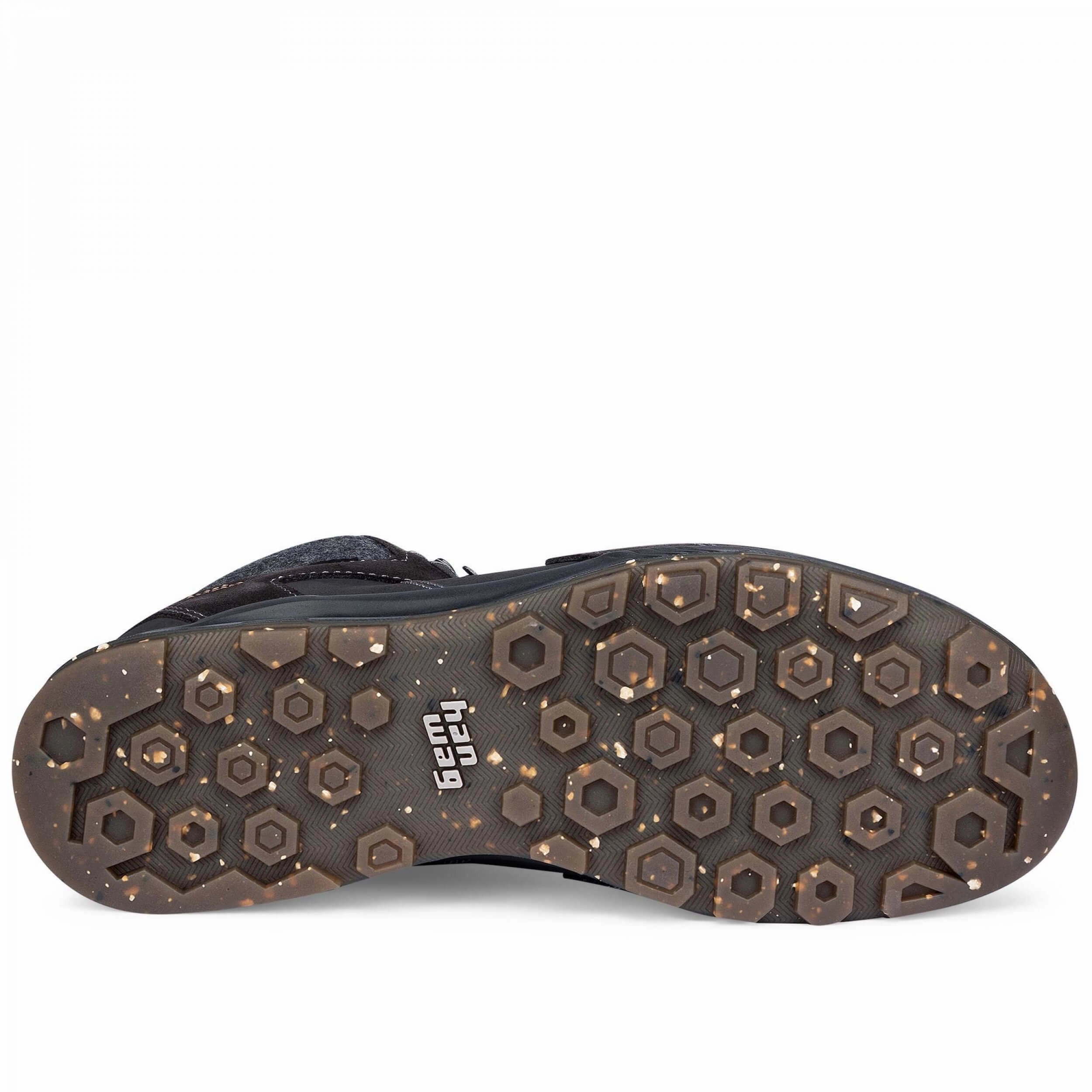 Warm Gefütterte Winterstiefel Hanwag Araio Mid GTX Winter Wanderstiefel black/ asphalt