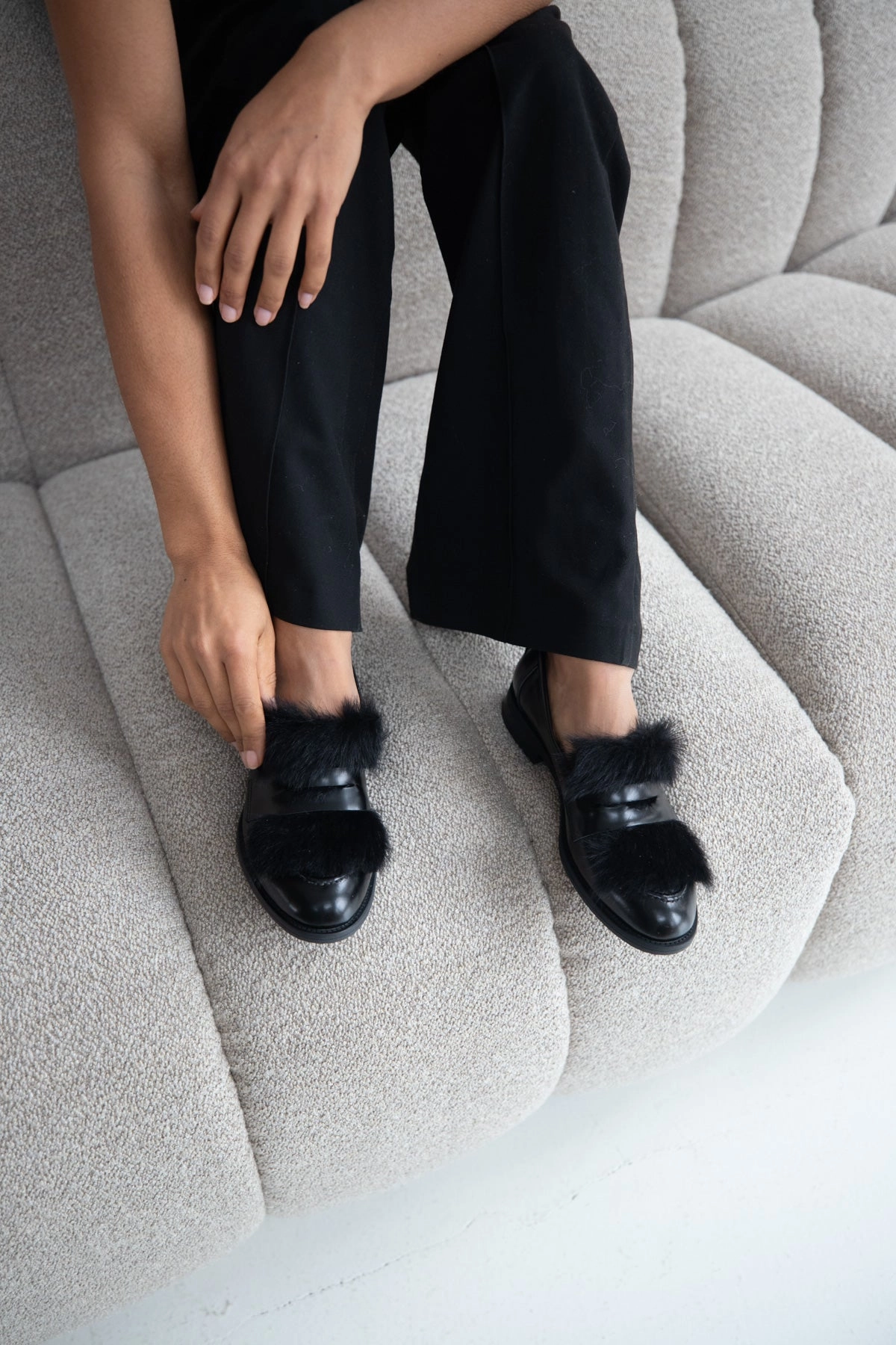 Yellow Loafers Lamia | Loafer Zwart