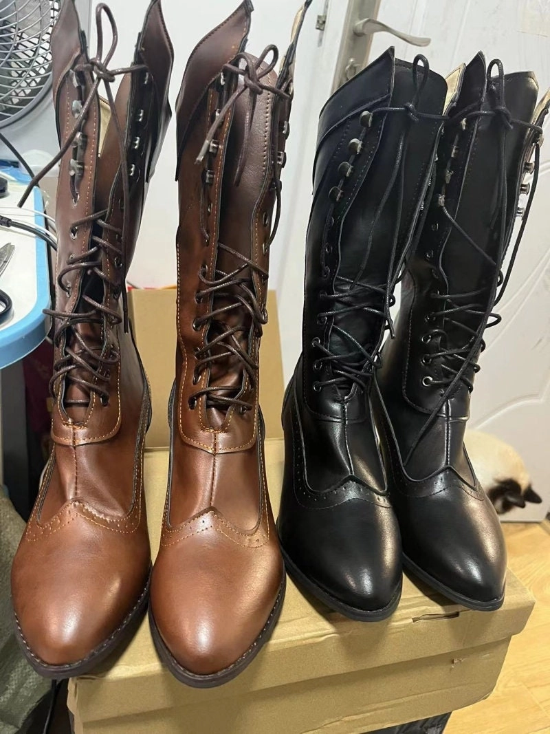 Heel boots - Shoes Heel, vintage, High Heel, retro high heels, retro heels, vintage boots, high heel boots, Victorian, Edwardian
