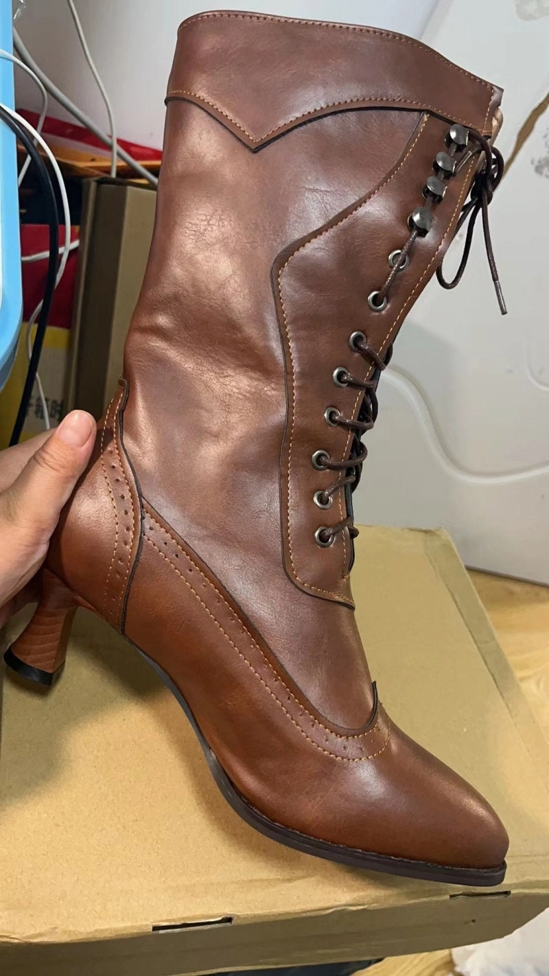 Heel boots - Shoes Heel, vintage, High Heel, retro high heels, retro heels, vintage boots, high heel boots, Victorian, Edwardian