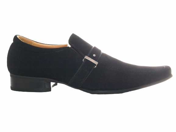 Freyling Laufschuhe Herren Business Designer Halbschuhe Anzug Schuhe Abendschuhe Velour Look Black # 632-20