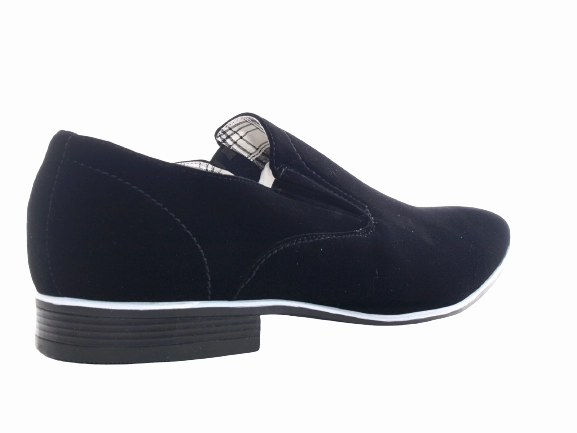 Herren Business Designer Halbschuhe Anzug Schuhe Abendschuhe Velour Optik Black # 1100201 Otter Sicherheitsschuhe 98402