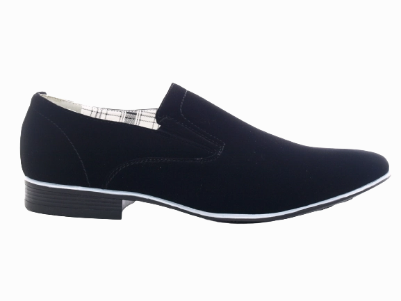 Herren Business Designer Halbschuhe Anzug Schuhe Abendschuhe Velour Optik Black # 1100201 Sicherheitsschuhe Kappe Für Lose Einlagen