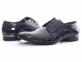 Herren Business Designer Schnrr Schuhe Lack Optik Black # 8009-1 Laufschuhe Köln Sülz