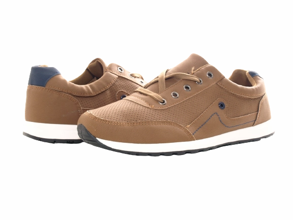 Erl Sneaker Herren Freizeit Sport Schuhe Turnschuhe Laufschuhe Sneaker Brown # 9065-8