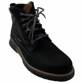 Herren Stiefeletten Cooper 1379.416-51 Schwarz Gore-Tex Ankle Boots Mit Niete