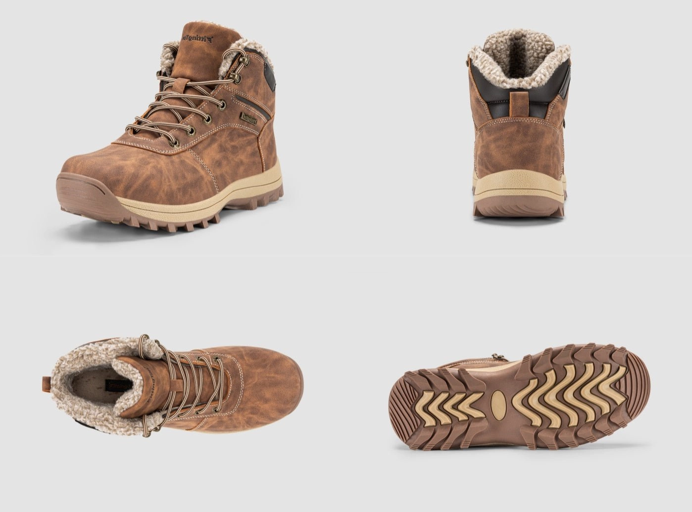 Herren WolfWalk Winterstiefel V3 Rutschfeste Winterstiefel