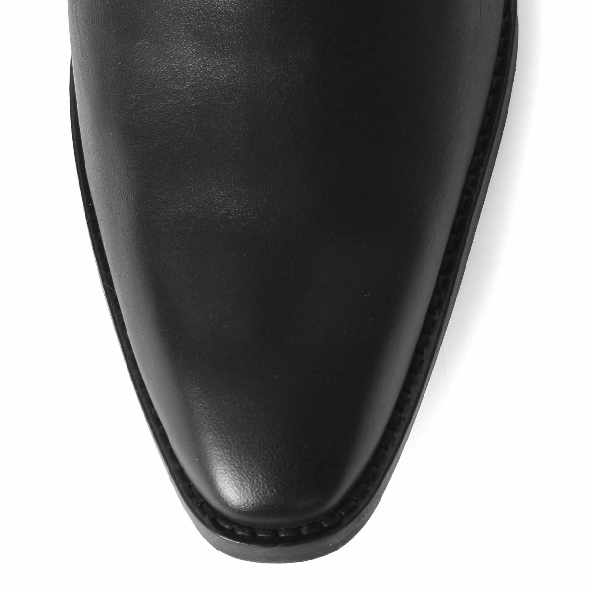 Vintage Stiefel Herrenstiefel kniehoch mit Schnalle (Modell 400) Leder schwarz