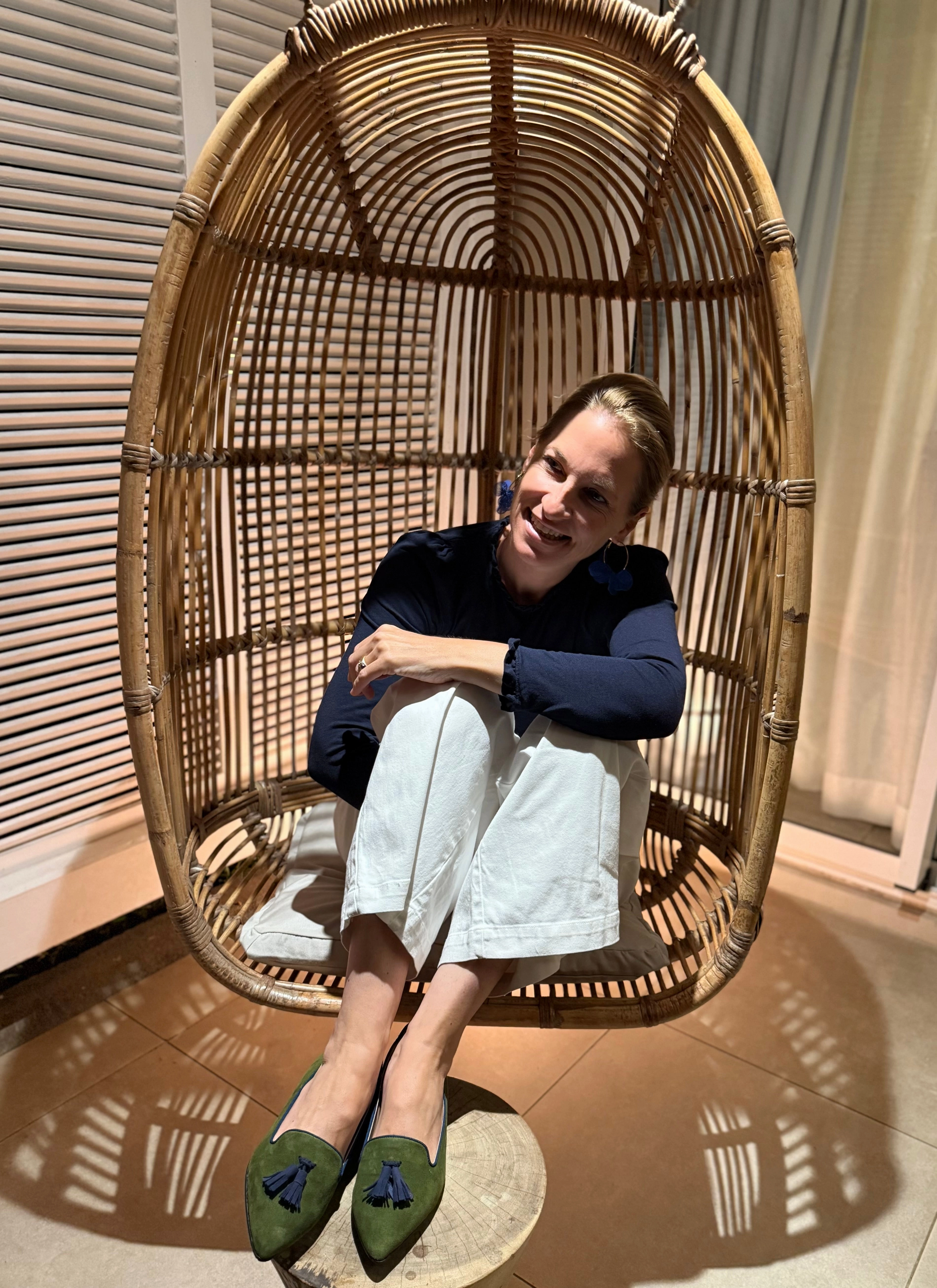 Khaki - Blau Loafers With Leather Soles