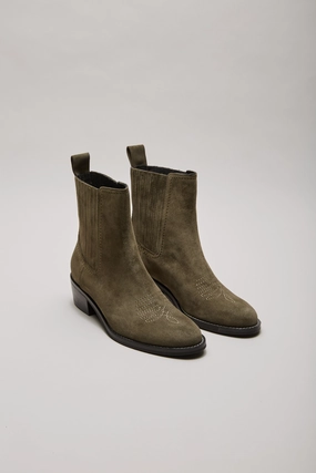 Avena Stiefel HIDALGO Westernboots olive suede