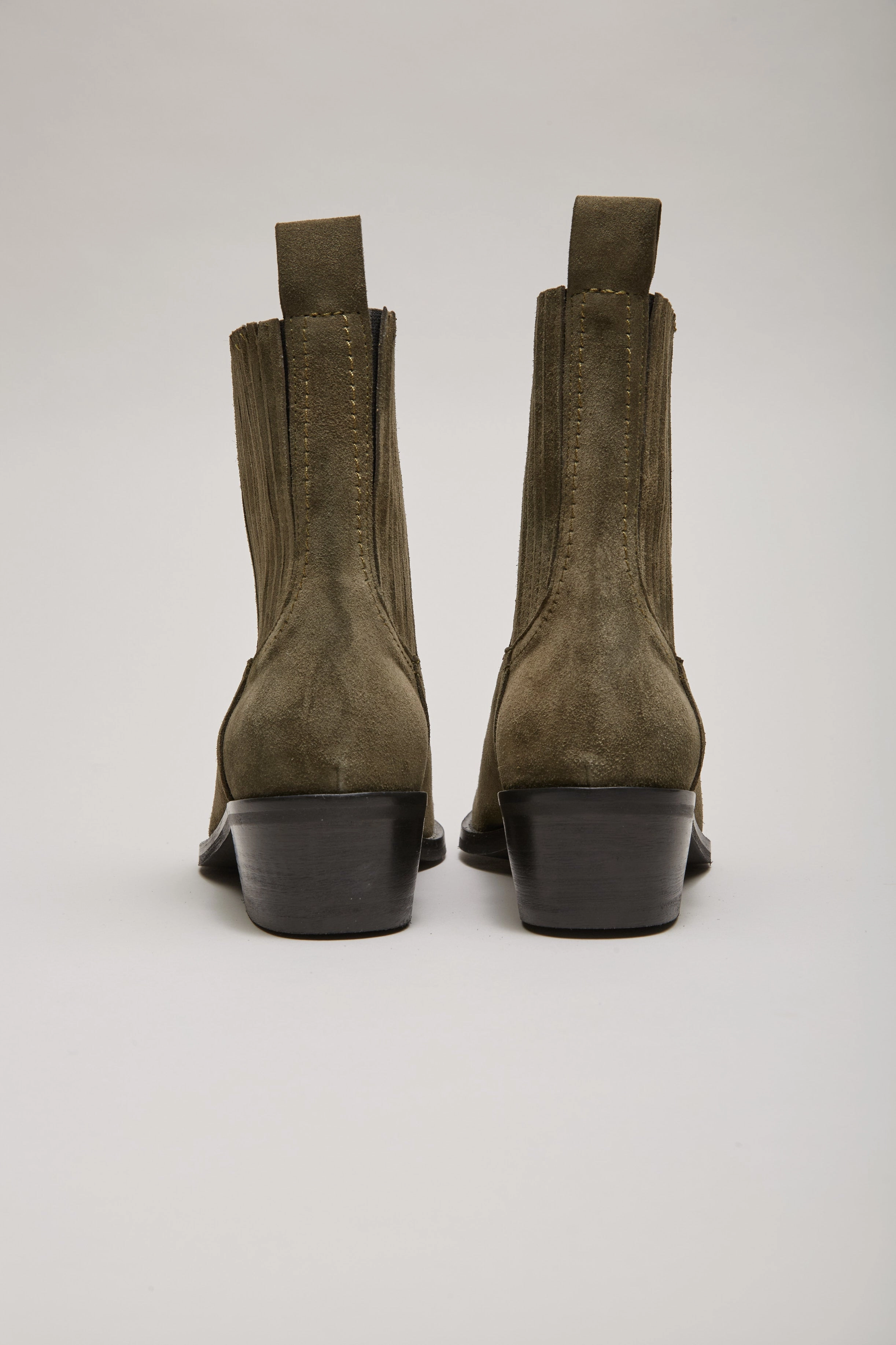 HIDALGO Westernboots olive suede Dkode Stiefel