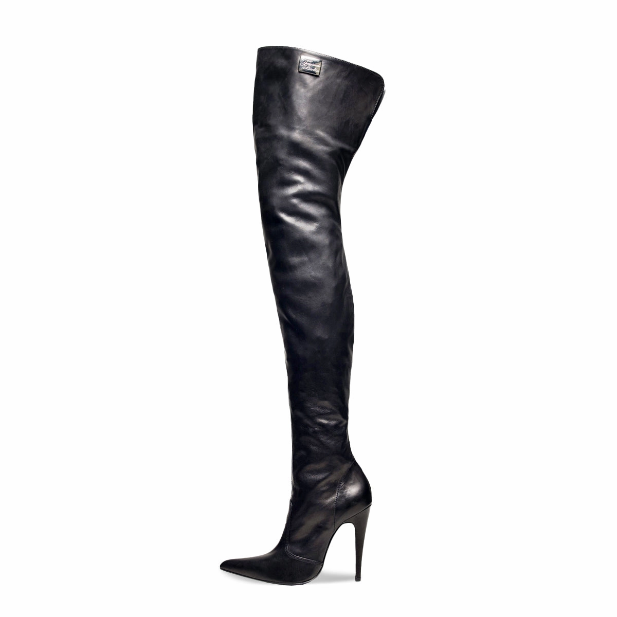 Stiefel Curve High Heel Overkneestiefel (Modell 110) Leder schwarz