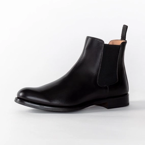 Klassische Chelsea Boots Chelsea Boot Schwarz | Box Calf Leder | Damenschuhe