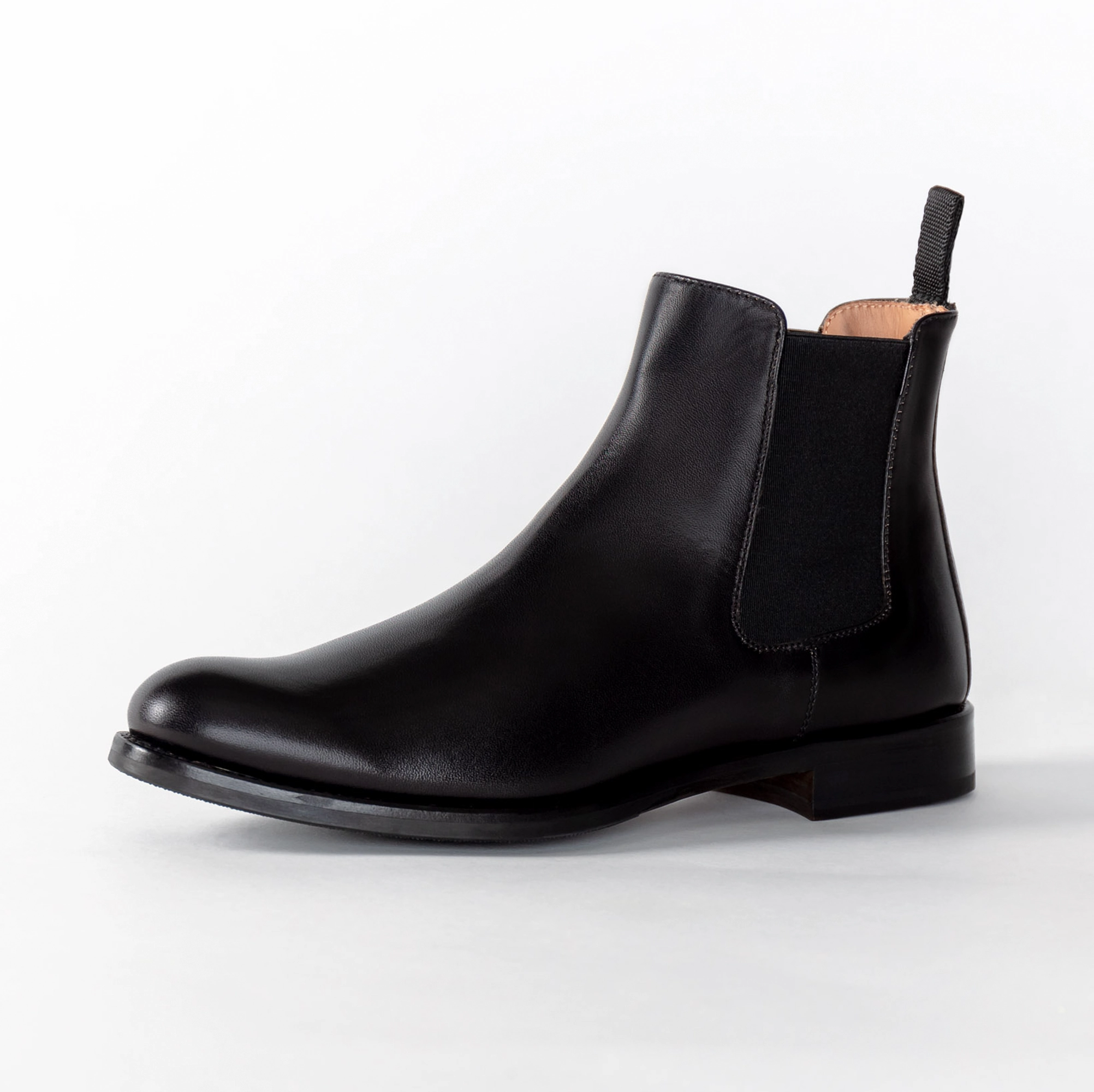 Chelsea Boot Schwarz | Box Calf Leder | Damenschuhe Funky Chelsea Boots