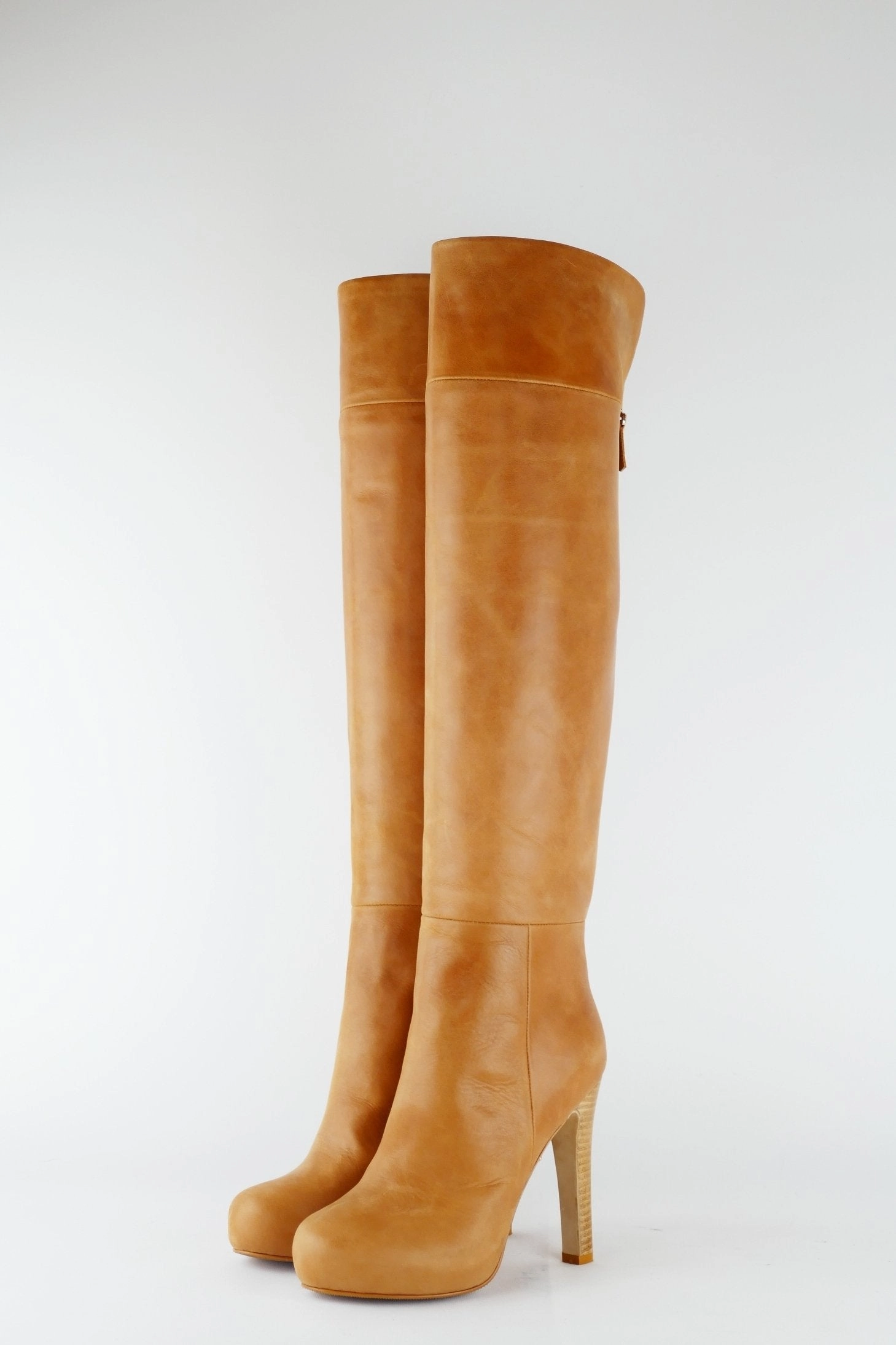 Rieker Kurzschaft Stiefel Hohe Stiefel Leder beige