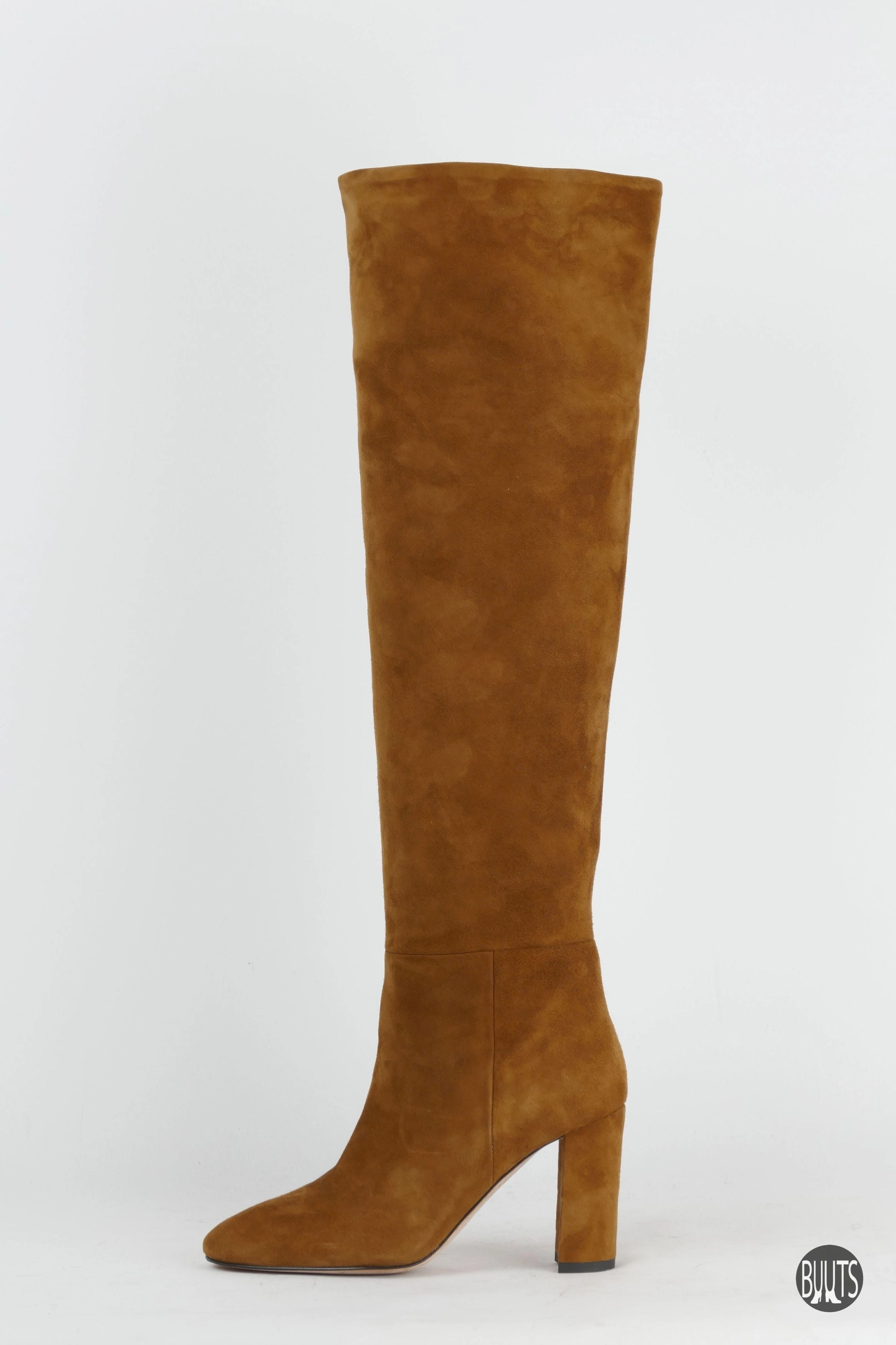 Hohe Stiefel Wildleder cognac Bekina Stiefel