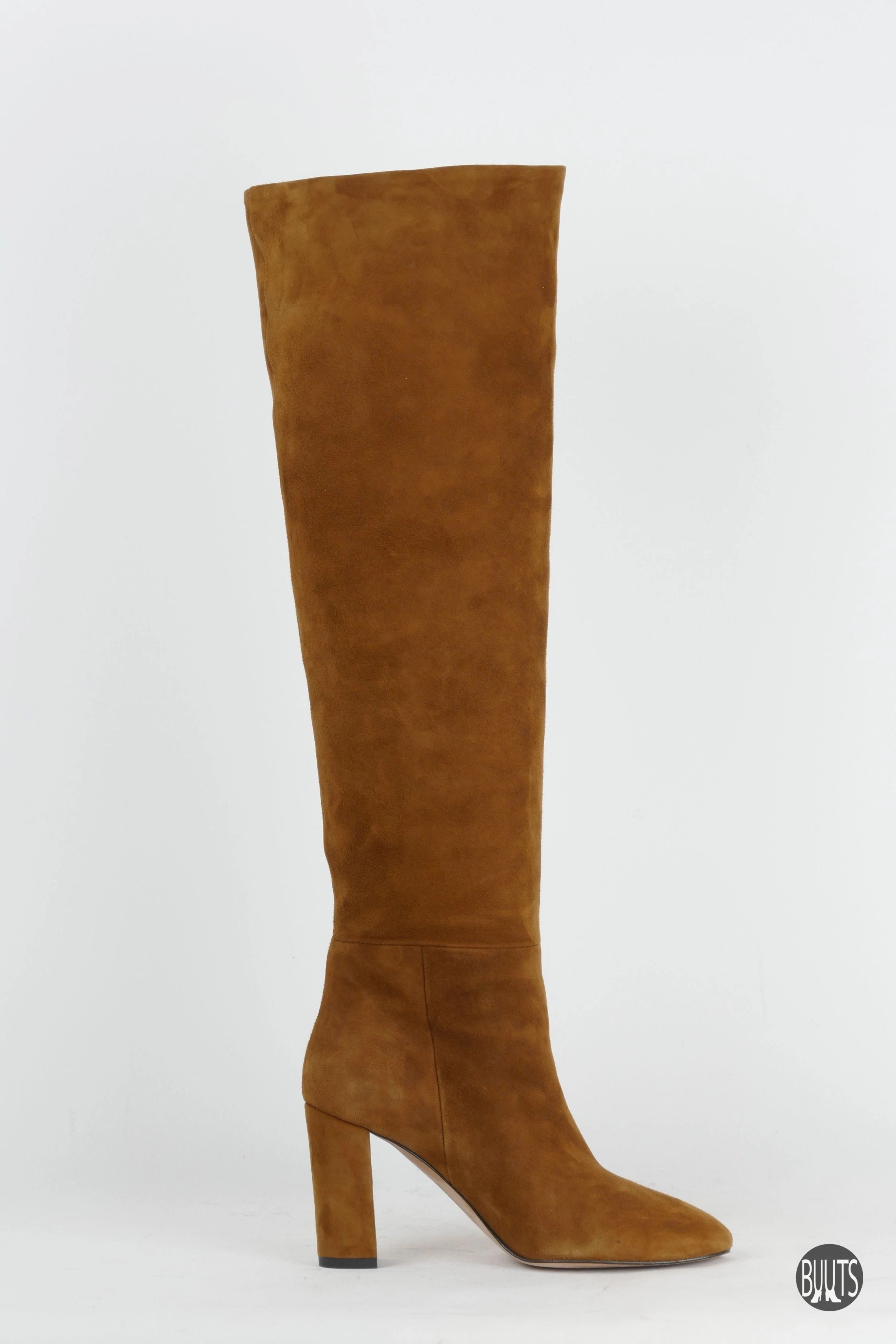 Stiefel Warm Gefüttert Hohe Stiefel Wildleder cognac