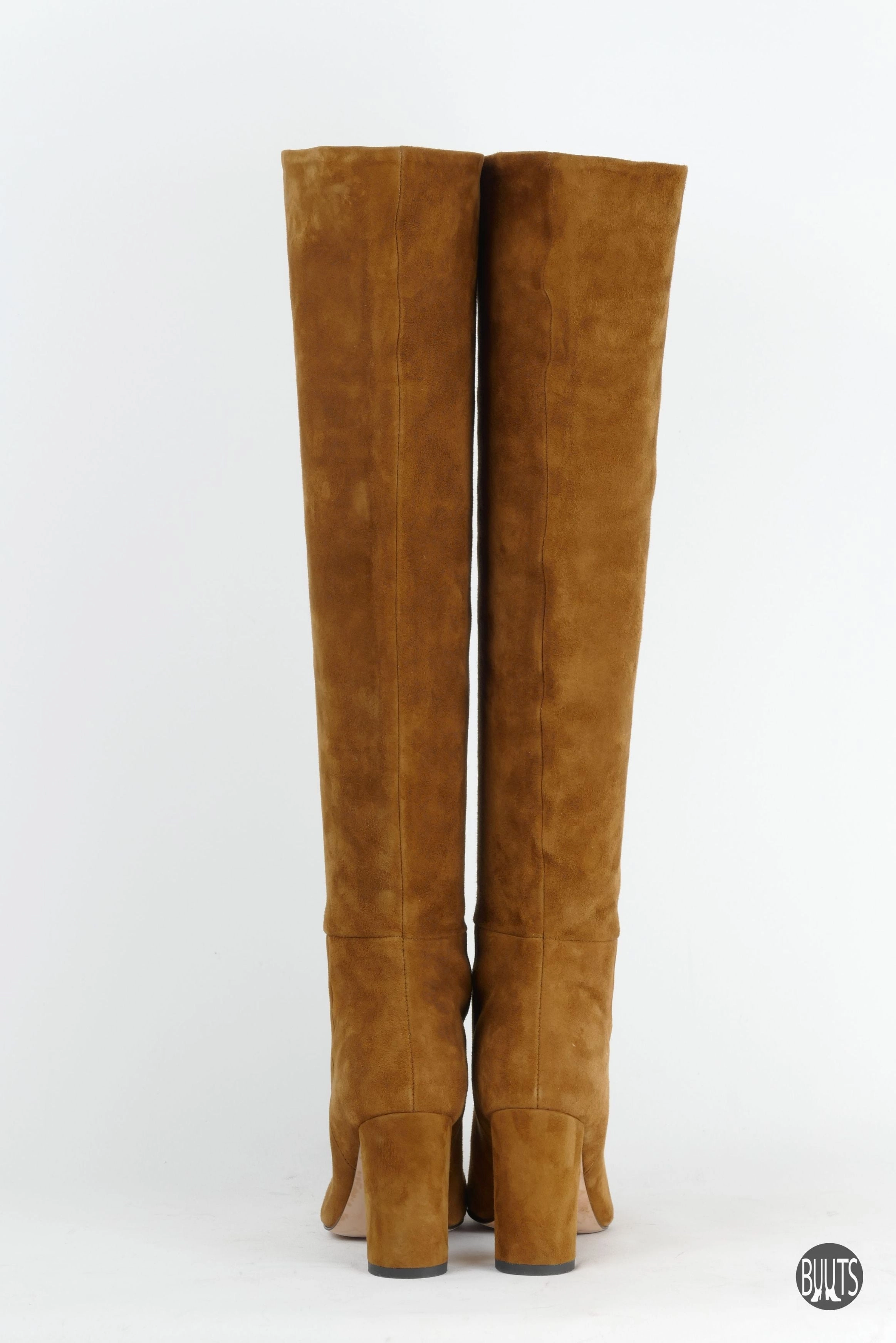 Hohe Stiefel Wildleder cognac Mexico Stiefel