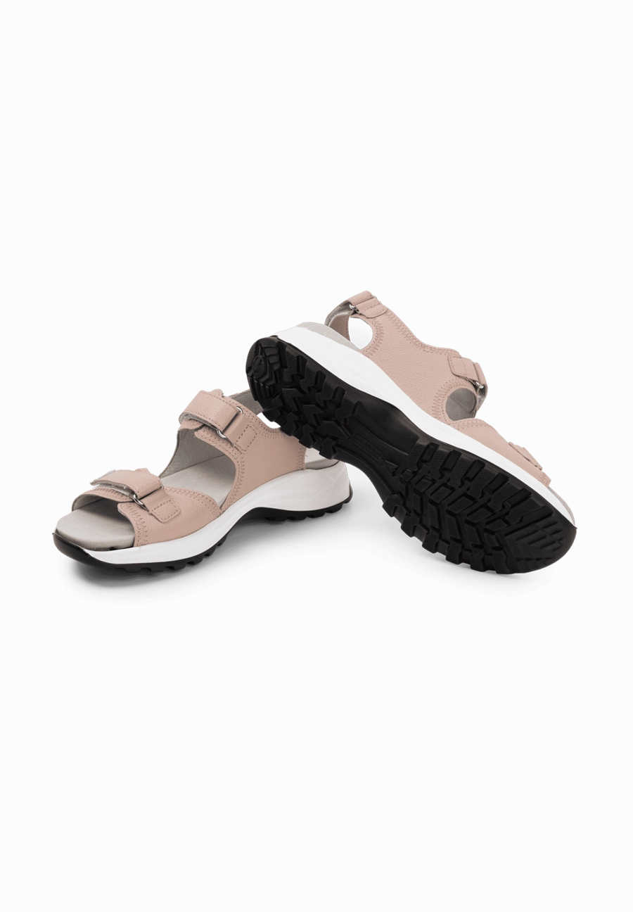 High Heels Closed Toe sportive Trekkingsandale Softnappaleder