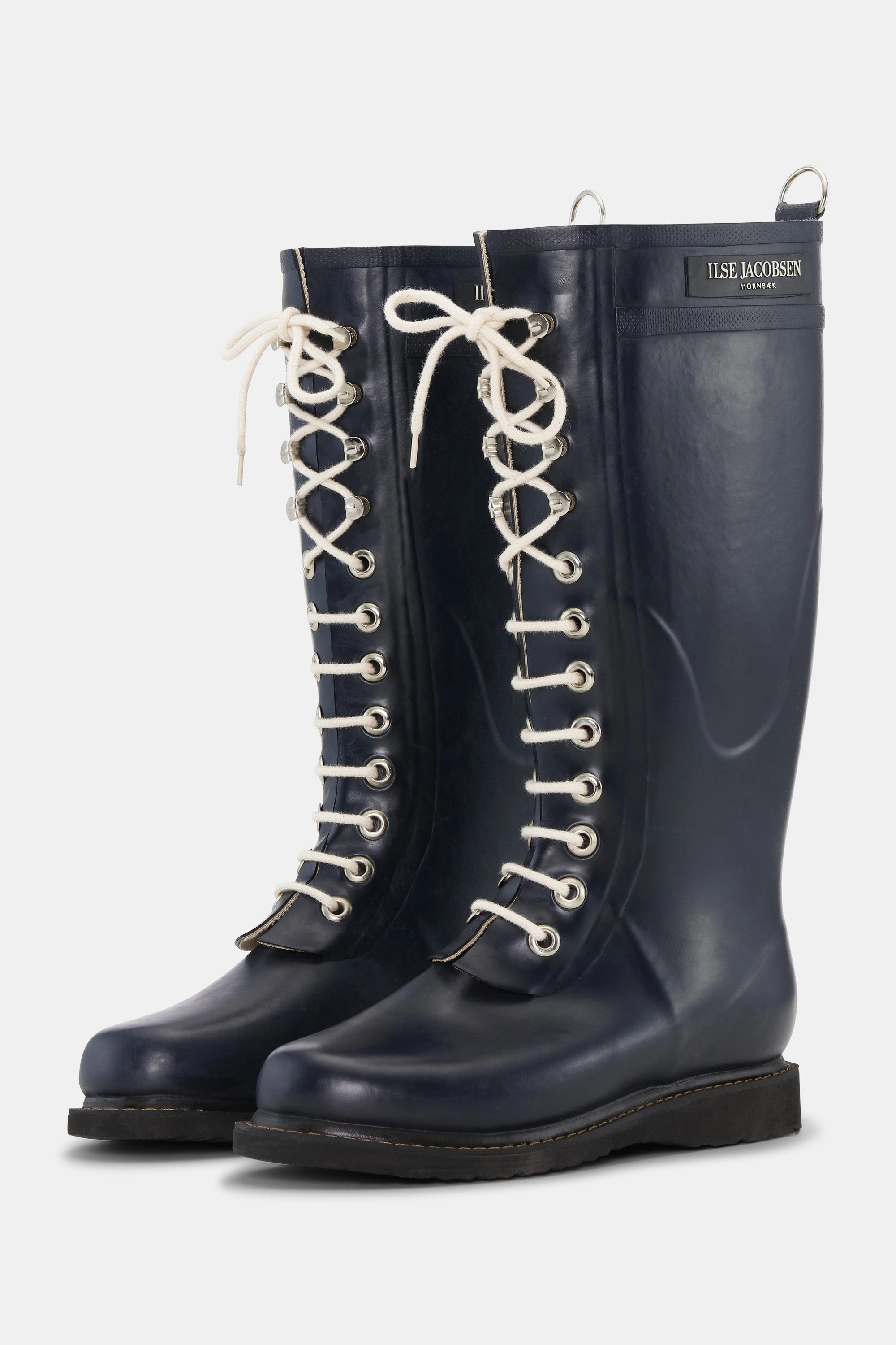 Hohe Gummistiefel - Dark Indigo Jute Stiefel