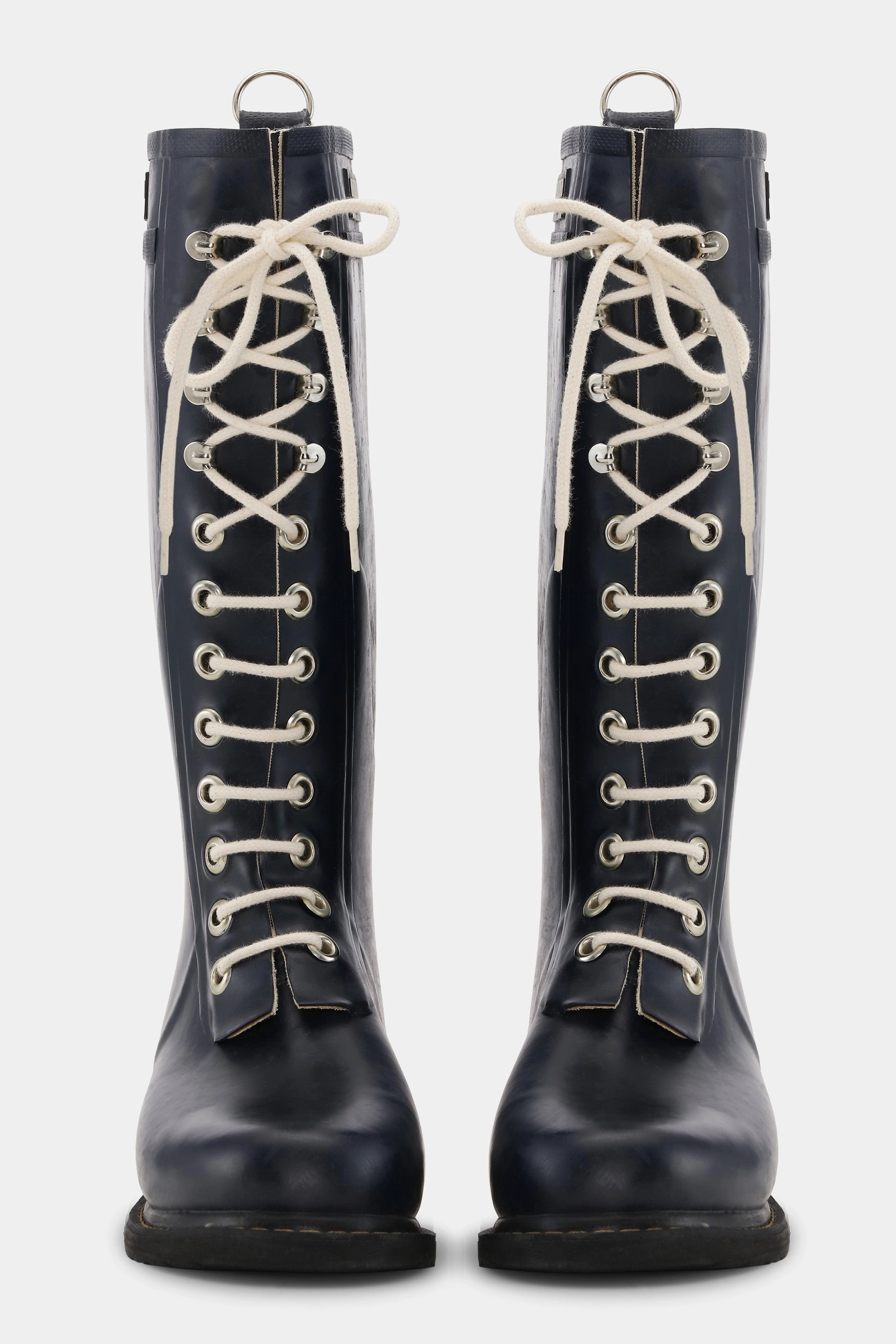 Hohe Gummistiefel - Dark Indigo Midi Stiefel