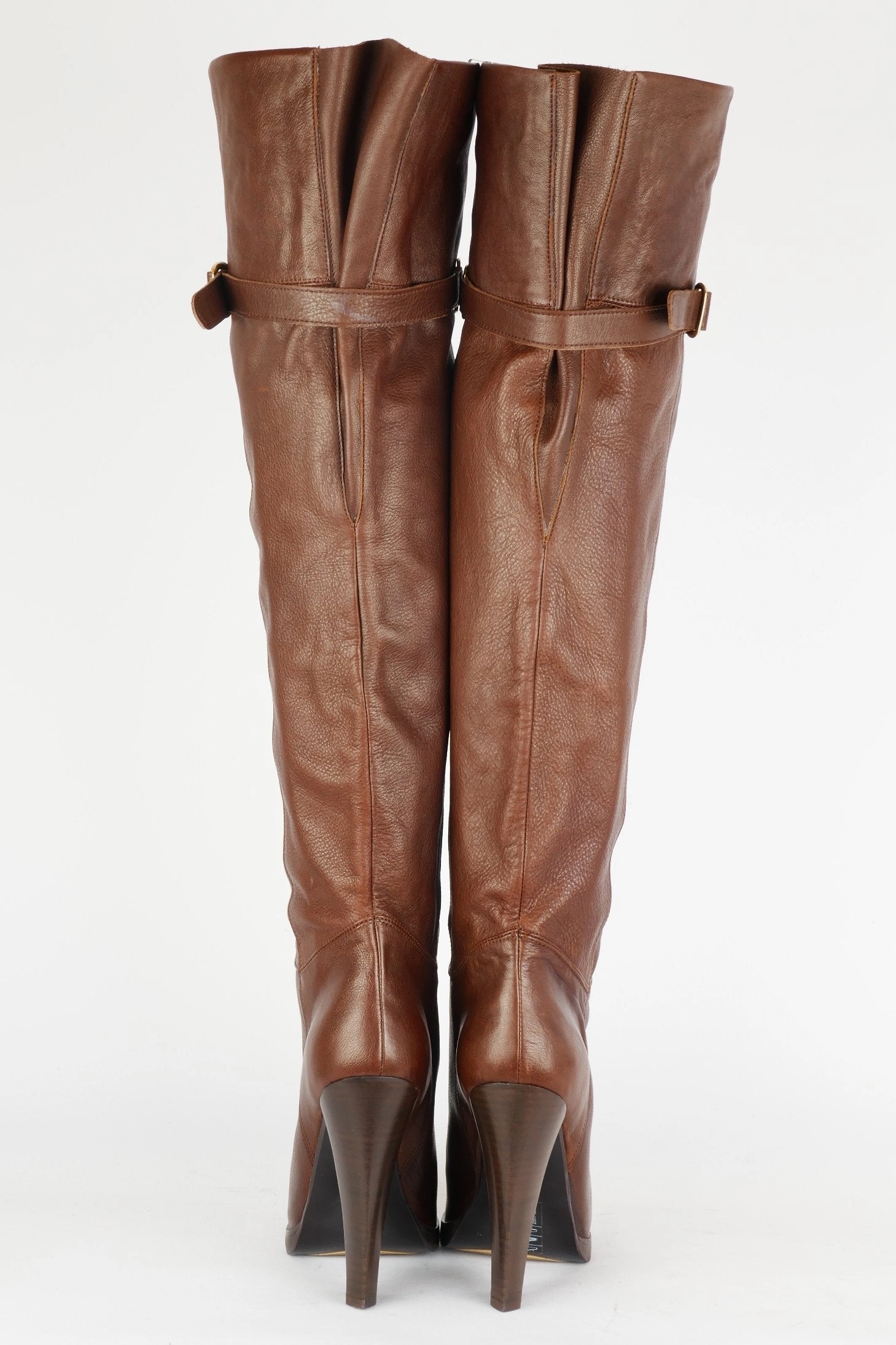 Rewe Stiefel Hohe Stiefel Leder mittelbraun