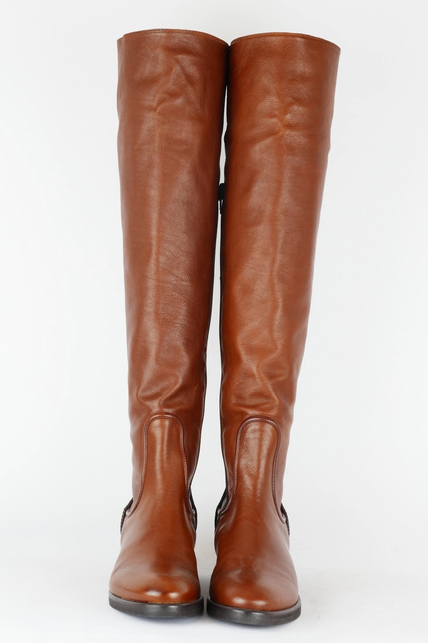 Stiefel G Star Hohe Stiefel Leder mittelbraun