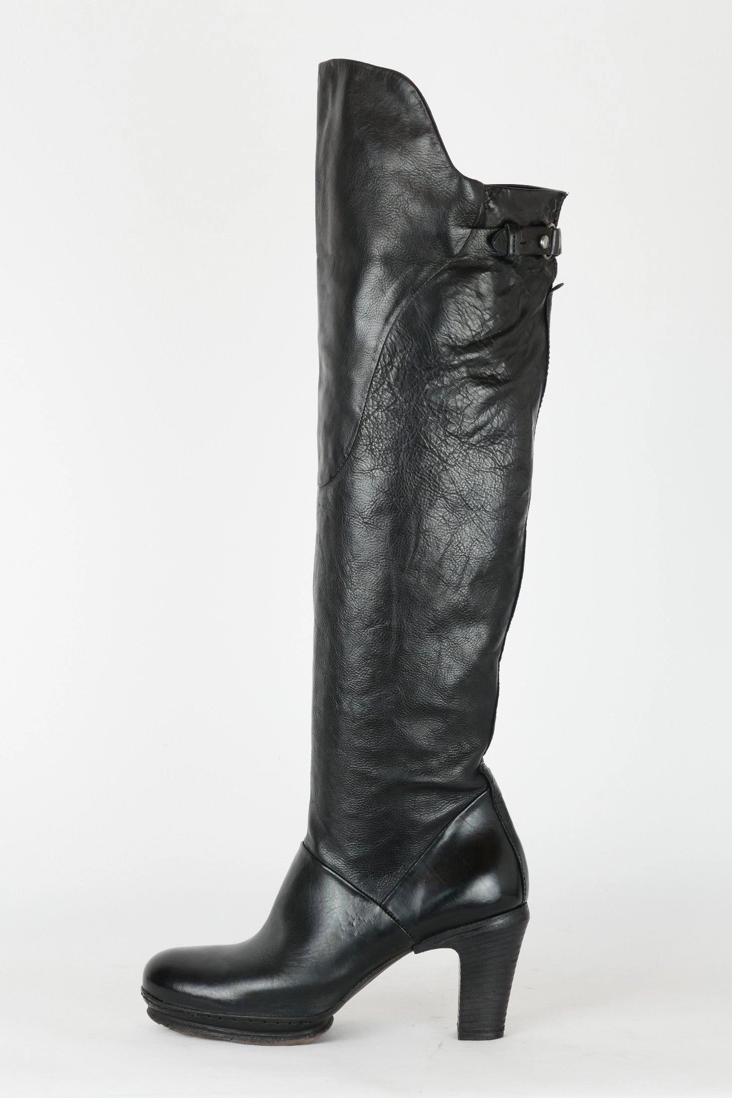 Probiker Stiefel Sympatex Hohe Stiefel Leder schwarz