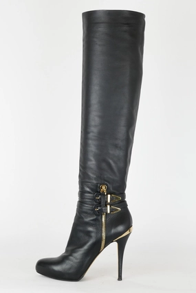 Hohe Stiefel Leder schwarz A.s.98 Stiefel