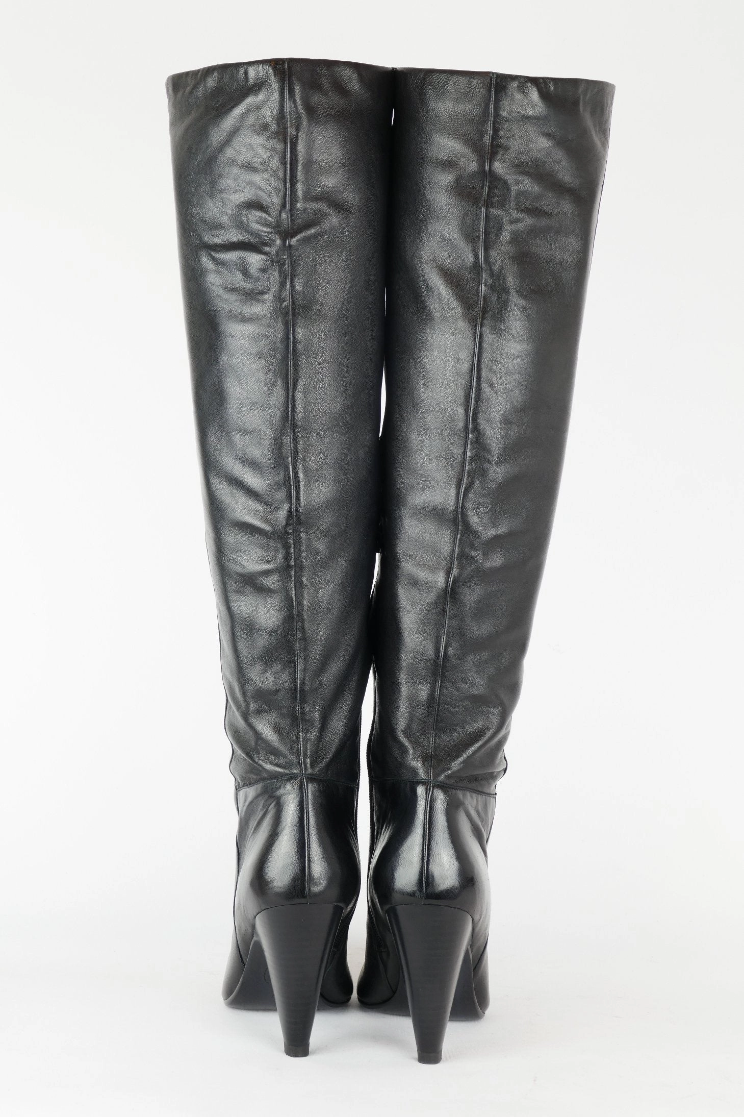 Rei Stiefel Hohe Stiefel Leder schwarz