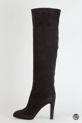 Hohe Stiefel Wildleder dunkelbraun Alberto Fasciani Stiefel