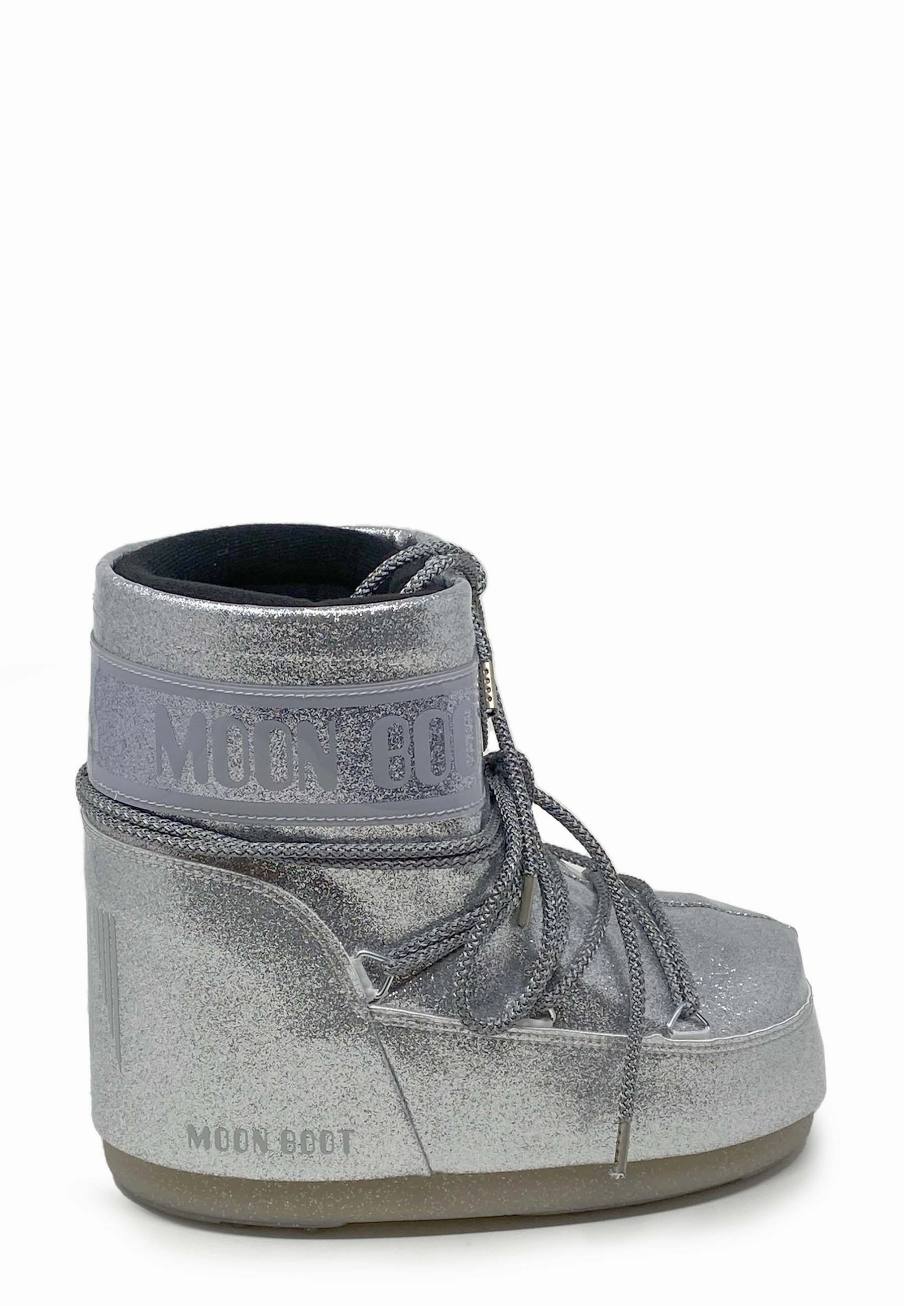 Icon Low Glitter Boot | Silver Spitz Stiefel