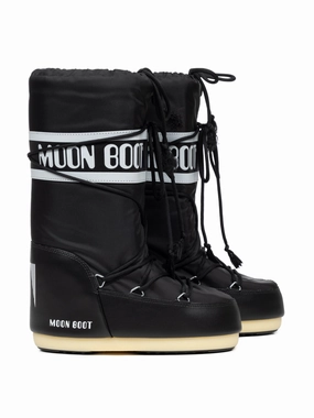 Winterstiefel Rutschfester Sohle Icon Nylon in Schwarz