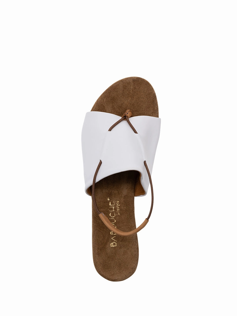 Leder Sandalen Breite Füße Ilvie | Sandaal Wit