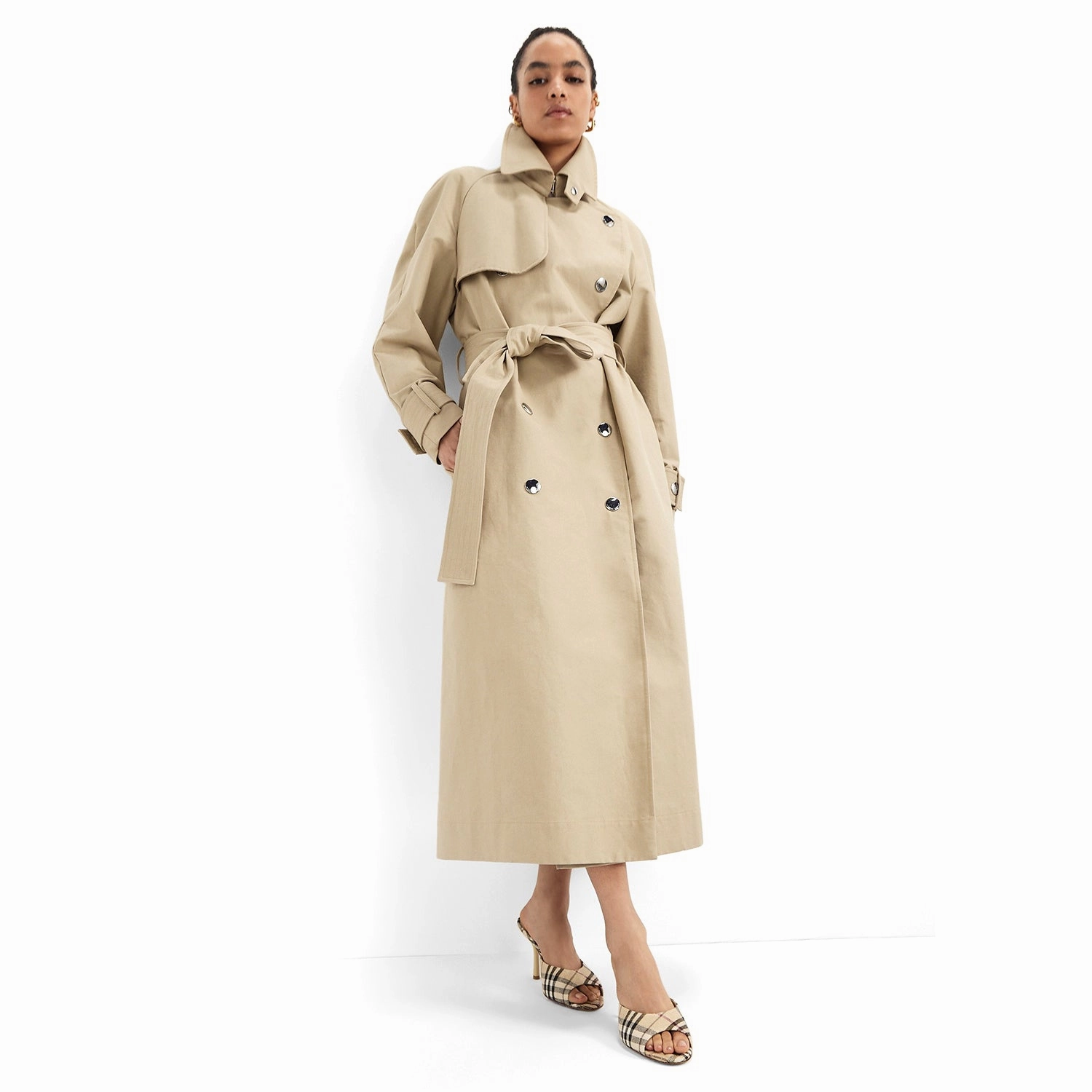 Burberry New Mules High Heels Walking Gif