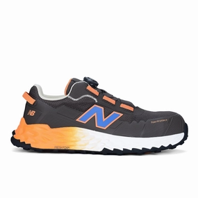 Sicherheitsschuhe S3 3xl New Balance Cremorne BOA, S3 Sicherheitsschuh ESD HRO FOe, chocolate / orange, Weite 2E, EN ISO 20345