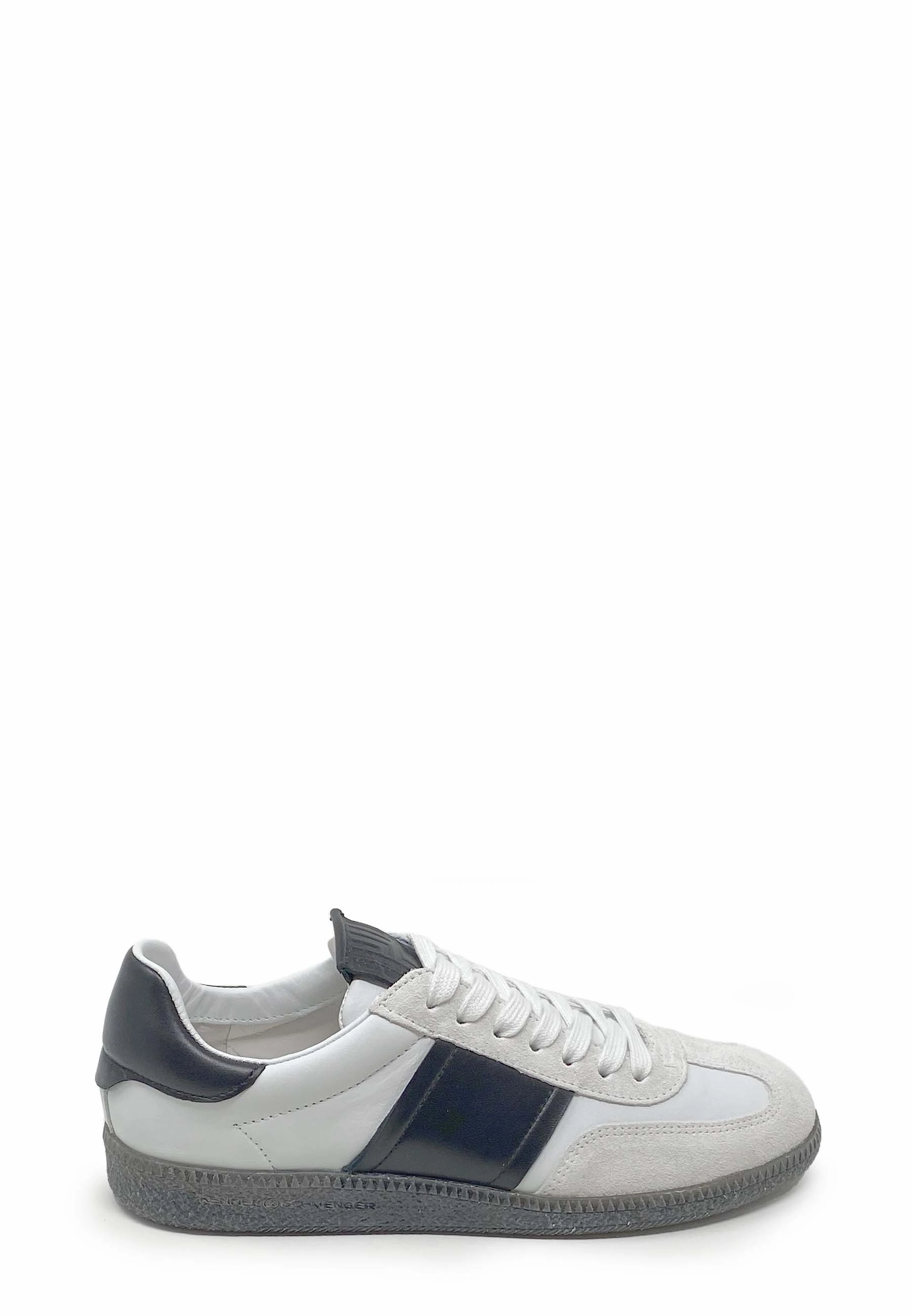 21500 Sneaker | White Black Bernie Mev Flecht Sneaker
