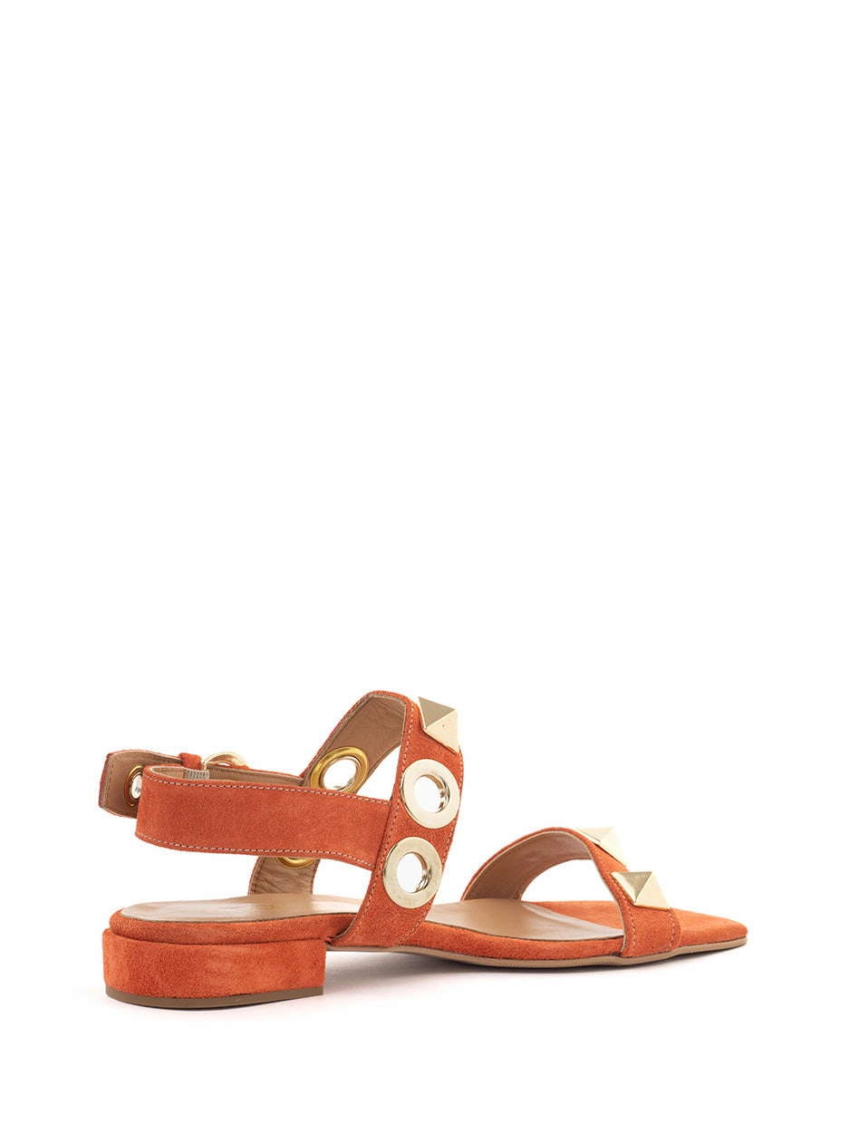 Jade | Sandaal Oranje Sandalen Mit Fesselriemen