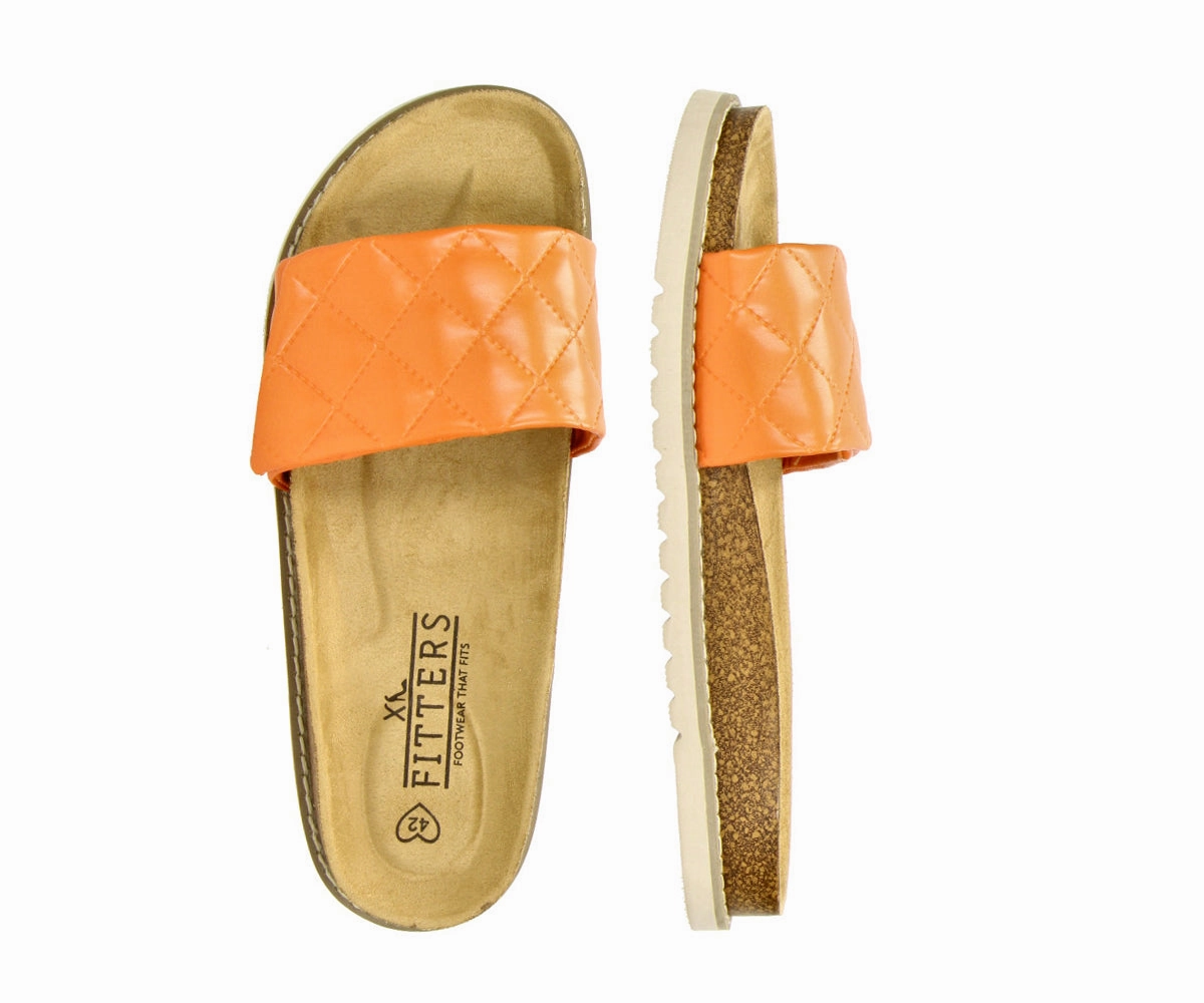 Personalisierte Sandalen Jade in Orange - Damen Slipper