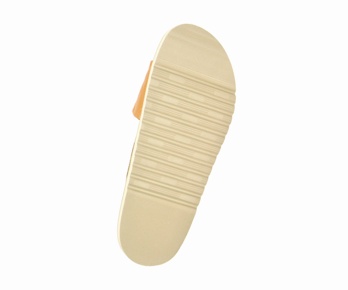 Jade in Orange - Damen Slipper Flache Sandalen Mit Geschlossener Ferse