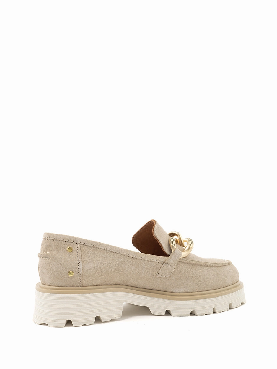 Jill | Chunky Loafer Beige George Cox Loafers