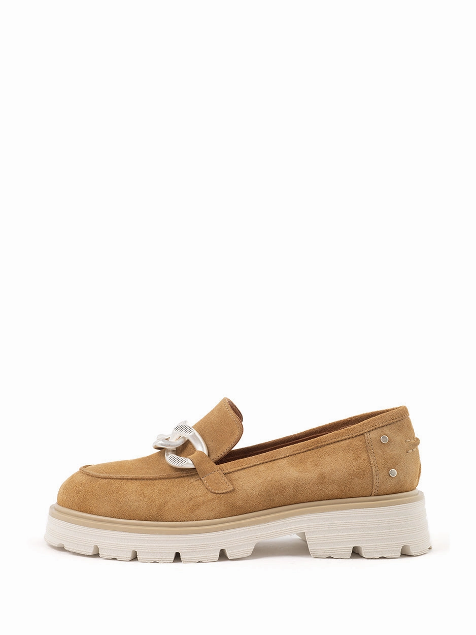 Reformation Agathea Chunky Loafers Jill | Chunky Loafer Camel