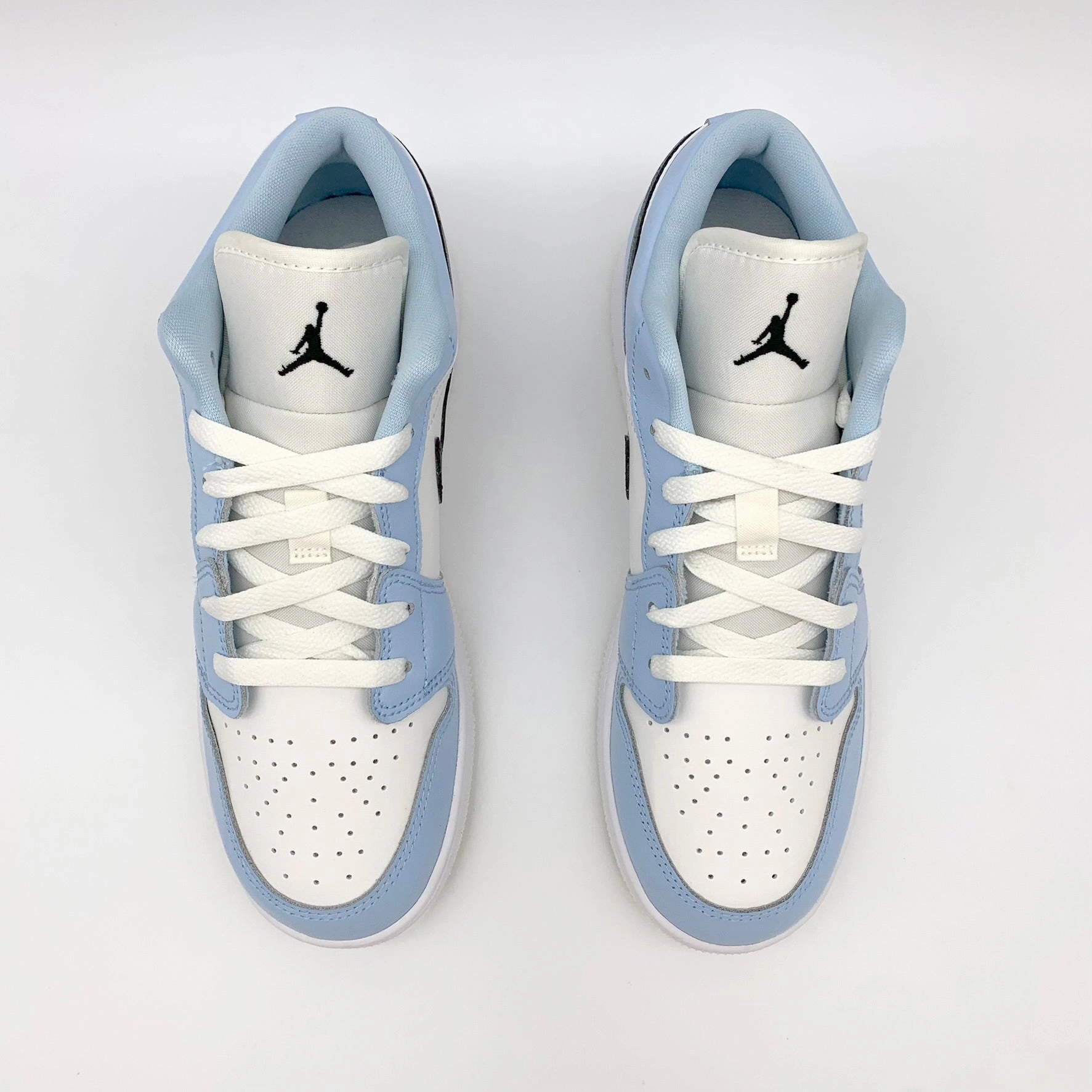 Jordan 1 Low Ice Blue Black Sneaker Store Los Angeles