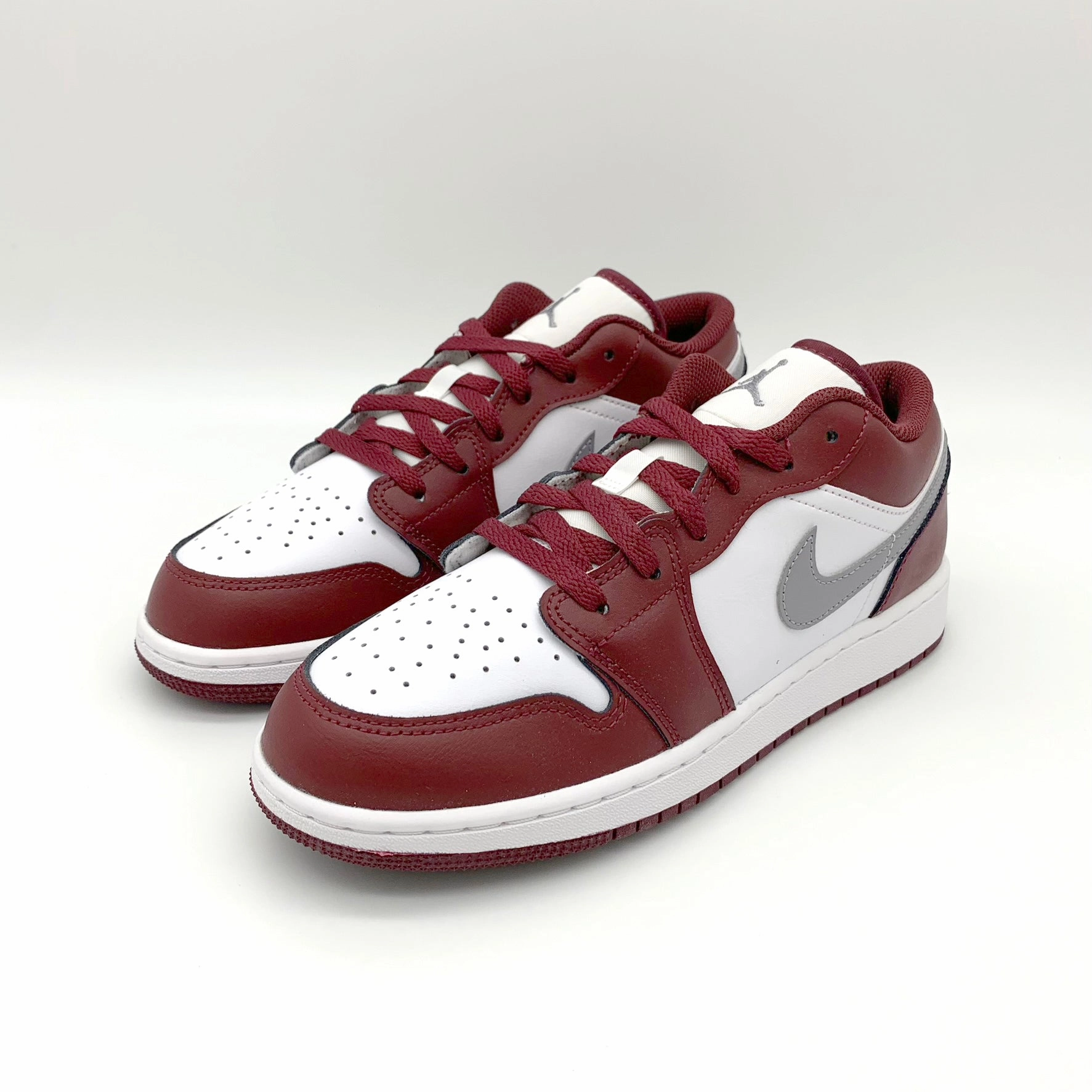 Sneaker Con Jordan 1 Low White Bordeaux