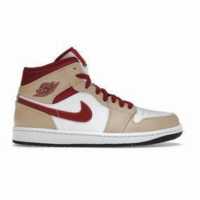 Jordan 1 Mid Beige Red Sneaker Angebot